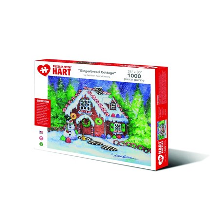 HART PUZZLES Gingerbread Cottage by Kathleen Parr Mckenna HP403